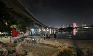 Vừa cải tạo, đường đi bộ ven hồ Đống Đa đã nham nhở vì lý do bất ngờ