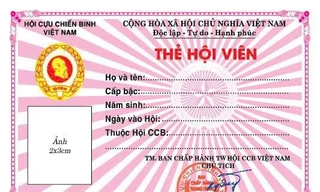 Sẽ đổi mẫu thẻ hội viên Hội Cựu chiến binh trên toàn quốc