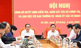 Công bố quyết định kiểm tra, giám sát của Bộ Chính trị, Ban Bí thư