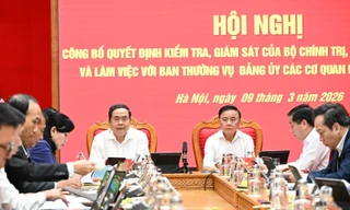 Công bố quyết định kiểm tra, giám sát của Bộ Chính trị, Ban Bí thư