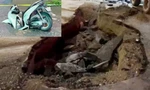 Hà Nội: Nguyên nhân bất ngờ vụ xe máy sụt 'hố tử thần' trên đường Trường Chinh