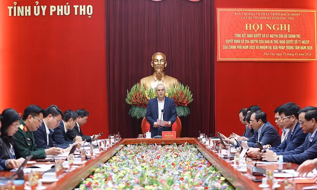 Bí thư Phú Thọ Phạm Đại Dương yêu cầu chuyển mạnh từ 'đạt tiến độ' sang 'hiệu quả thực chất'