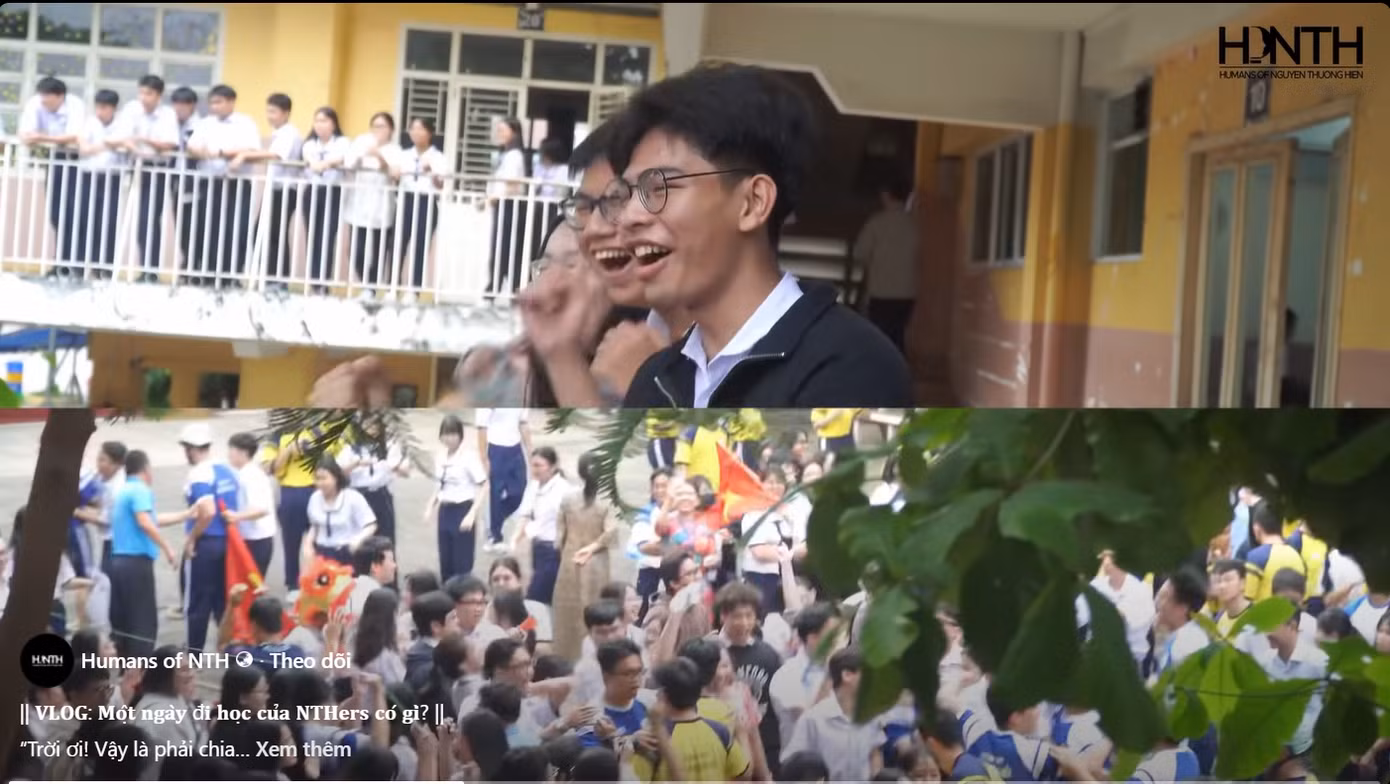 Giờ chơi luôn thật náo nhiệt từ dưới sân đến trên lầu (Nguồn: Humans of NTH)