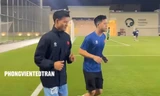Thanh Nhàn xuất hiện trong buổi tập đầu tiên của U23 Việt Nam tại Saudi Arabia