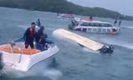 Hiện trường vụ lật ca nô.