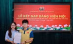 Sinh viên tình nguyện vinh dự được kết nạp Đảng tại đặc khu Thổ Châu