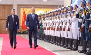 Thủ tướng Lê Minh Hưng chủ trì lễ đón Thủ tướng Ba Lan