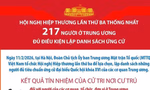Lập danh sách người đủ tiêu chuẩn ứng cử đại biểu Quốc hội của các cơ quan Trung ương