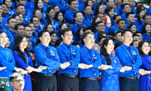 Toàn cảnh hội nghị kết nối hơn 1 triệu cán bộ, đoàn viên học tập Nghị quyết Đại hội Đoàn XIII