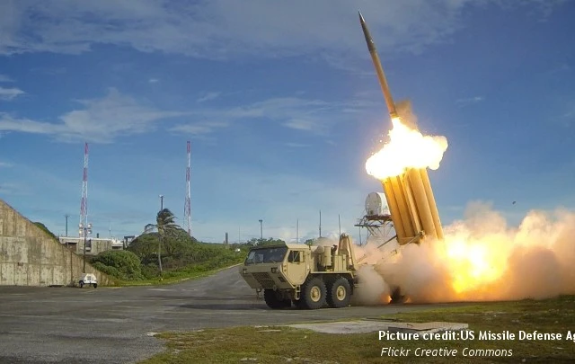 Hệ thống phòng thủ tên lửa tầm cao giai đoạn cuối - THAAD. Ảnh: US Missile Defense Agency.