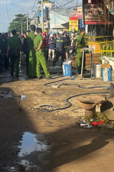 Hiện trường vụ cháy.