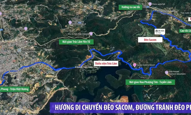 Công bố tình huống khẩn cấp đèo Mimosa, chỉ dẫn hai tuyến đường đèo lên Đà Lạt