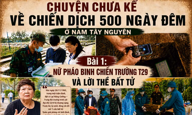 Nữ pháo binh chiến trường T29 và lời thề bất tử
