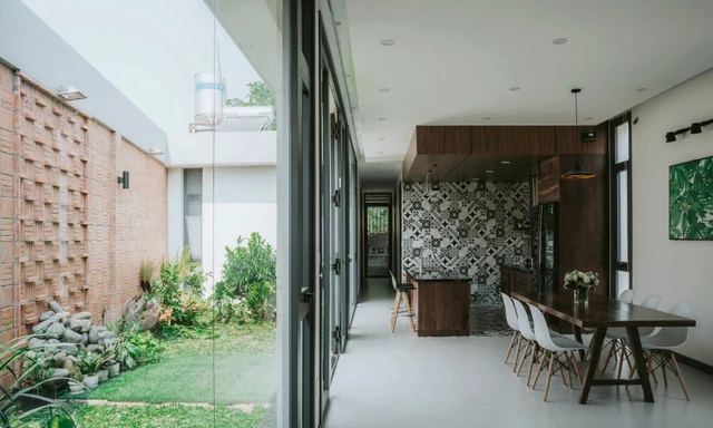 Nhà cấp 4 nở hậu với khu vườn xanh 