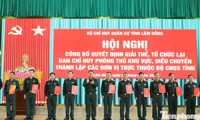 Lâm Đồng giải thể 5 Ban Chỉ huy phòng thủ khu vực