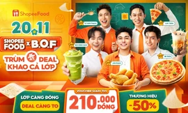 Cả lớp lên món, ShopeeFood lên deal mời tiệc 20.11: Lớp càng đông, deal càng to