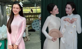 Cô gái xách vali đưa Hoa hậu Đỗ Thị Hà về nhà chồng: Tưởng lạ hóa ra người quen