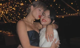 Loạt ảnh hiếm hoi ghi lại khoảnh khắc Taylor Swift dự đám cưới Selena Gomez