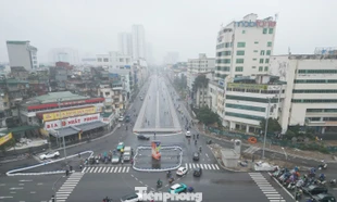 Đóng một số làn đường tại nút giao Giải Phóng - Kim Đồng 