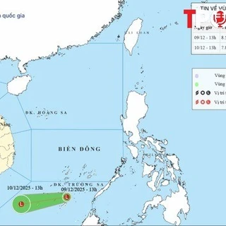 NÓNG 9/12: Biển Đông xuất hiện vùng áp thấp hiếm gặp