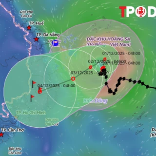 NÓNG 30/11: Vì sao bão số 15 gần như đứng im trên Biển Đông?