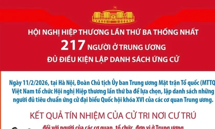 Lập danh sách người đủ tiêu chuẩn ứng cử đại biểu Quốc hội của các cơ quan Trung ương