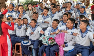 Lính Biên phòng ở đảo Trường Sa Lớn Ảnh: Lê Văn Chương