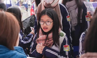 Thí sinh tìm hiểu thông tin tuyển sinh năm 2026 ảnh: PHẠM HÀ 