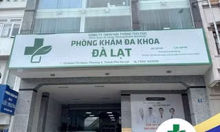 Phòng khám đa khoa Đà Lạt bị xử phạt vì dùng thiết bị y tế hết hạn sử dụng Ảnh: NVCC