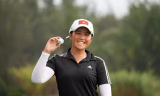 Arena Trần ghi eagle ấn tượng tại hố số 2, par 4 Ảnh: Mạnh Thắng