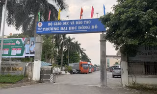 Trường ĐH Đông Đô cơ sở đào tạo 60B Nguyễn Huy Tưởng, Hà Nội Ảnh: NGHIÊM HUÊ