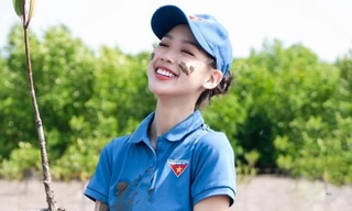 Hoa hậu Bảo Ngọc tham gia chương trình Tiếp sức mùa thi