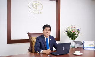 Ông Cao Hữu Hiếu Tổng giám đốc Vinatex Ảnh: Hoàng Mạnh Thắng 