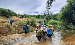 Học sinh hân hoan dự lễ khai giảng 