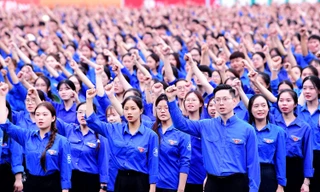 Thanh niên Việt Nam vững bước tiến vào kỷ nguyên mới cùng đất nước Ảnh: Xuân Tùng