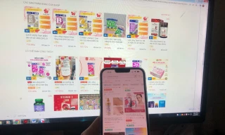 Nhiều sản phẩm mỹ phẩm, thực phẩm chức năng bán trên sàn thương mại điện tử được giới thiệu "hàng xách tay", "hàng nội địa nhập khẩu" và không có bất cứ giấy tờ chứng minh nguồn gốc, xuất xứẢnh: U.P