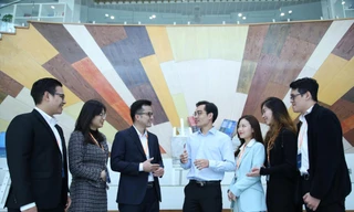 Các đại biểu Trí thức trẻ Việt Nam toàn cầu năm 2021 trao đổi ý kiến về các vấn đề phát triển đất nướcẢNH: LÂM ĐĂNG HẢI 