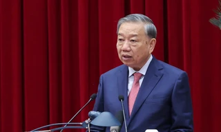 Tổng Bí thư Tô Lâm phát biểu khai mạc tại Hội nghị lần thứ 15 Ban Chấp hành Trung ương Đảng khoá XIII Ảnh: Nhật Minh