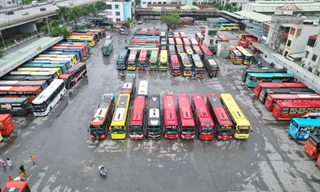 Bến xe Nước Ngầm tăng cường xe, sẵn sàng phục vụ cao điểm Tết