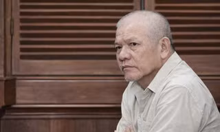 Các bị cáo tại phiên tòa.