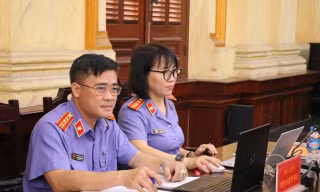 Đại diện Viện Kiểm sát tại phiên tòa.
