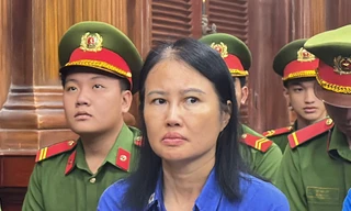 Hoàng Thị Thúy Nga tại phiên tòa.