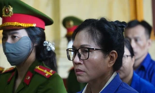 Bà Lê Thúy Hằng tại phiên tòa.