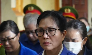 Bà Lê Thúy Hằng tại phiên tòa.