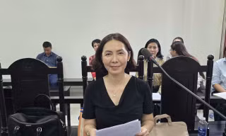 Một góc phòng xử án.