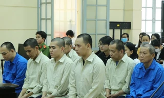 Các bị cáo tại phiên tòa 