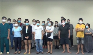 Các bị can trong vụ án. Ảnh: CA