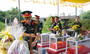 Tìm thấy bảy hài cốt liệt sĩ tại Câu Nhi sau ba ngày mở rộng tìm kiếm 