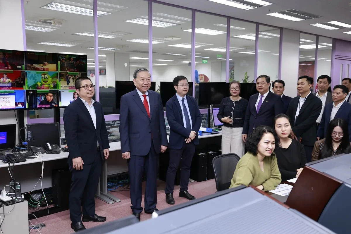 Tổng Bí thư Tô Lâm thăm và chúc Tết Đài Truyền hình, Đài Tiếng nói Việt Nam