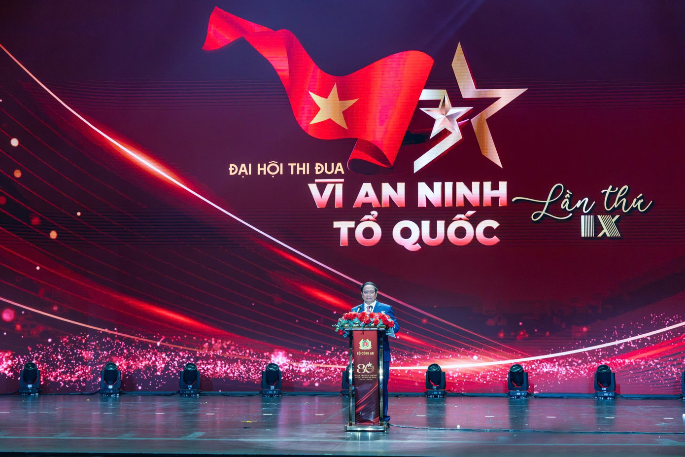 Thủ tướng Phạm Minh Chính phát biểu chỉ đạo tại đại hội. Ảnh: Phạm Nam. 230.jpg